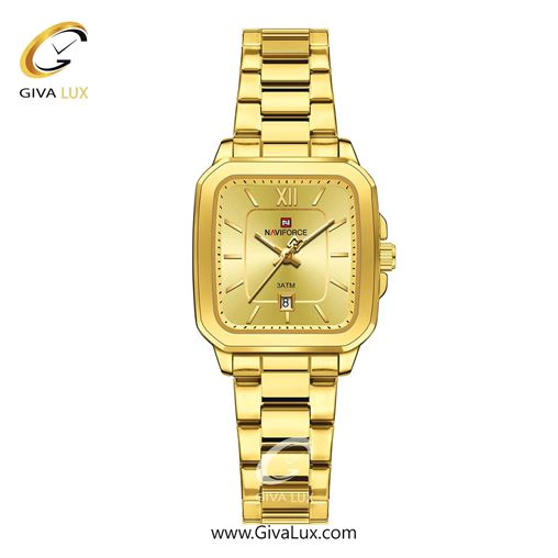 ساعت مچی اورجینال زنانه ناوی فورس|Naviforce|نوی فورس|نیوی فورس طلایی | طلایی| طلایی| کد رفرنس NF9239 G/G/G